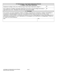 DSHS Form 18-097 Statement of Resources and Expenses - Washington (Samoan), Page 7