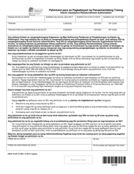 Document preview: DSHS Form 18-235 Interim Assistance Reimbursement Authorization - Washington (Tagalog)