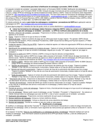 DSHS Formulario 18-398A Notificacion De Sobrepago a Proveedor - Washington (Spanish), Page 2