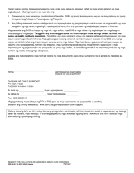 DSHS Form 18-681 Request for Collection of Uninsured Health Care Expenses - Washington (Tagalog), Page 2