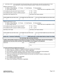 DSHS Form 27-043 Contractor Intake - Washington, Page 4