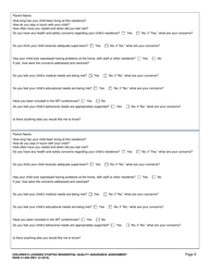 DSHS Form 21-059 Children&#039;s Licensed Staffed Residential Quality Assurance Assessment - Washington, Page 9