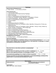 DSHS Form 27-095 Court Report - Washington (Tagalog), Page 2