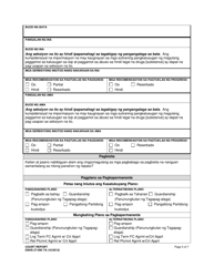 DSHS Form 27-095 Court Report - Washington (Tagalog), Page 3