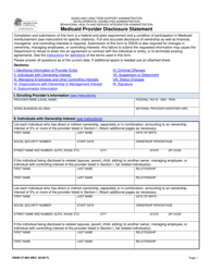 Document preview: DSHS Form 27-094 Medicaid Provider Disclosure Statement - Washington