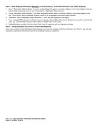 DSHS Form 27-122 Hcs/Aaa/Dda Individual Provider Contractor Intake - Washington, Page 2