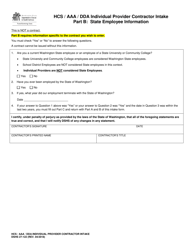 DSHS Form 27-122 Hcs/Aaa/Dda Individual Provider Contractor Intake - Washington, Page 4