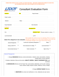 Document preview: Consultant Evaluation Form - Utah