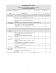 Stormwater Compliance Inspection Checklist (Quarterly Comprehensive) - Utah, Page 3