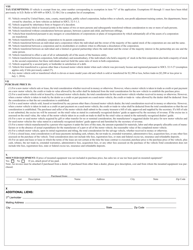 SD Form 0864 (MV-608) Application for Motor Vehicle Title &amp; Registration - South Dakota, Page 2