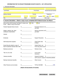 SD Form 1291 (PT46B) Application for Paraplegic Property Tax Reduction - South Dakota, Page 3