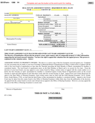 Document preview: SD Form 1308 (PT5) Real Estate Assessment Notice - South Dakota