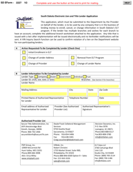 Form 2227 South Dakota Electronic Lien and Title Lender Application - South Dakota