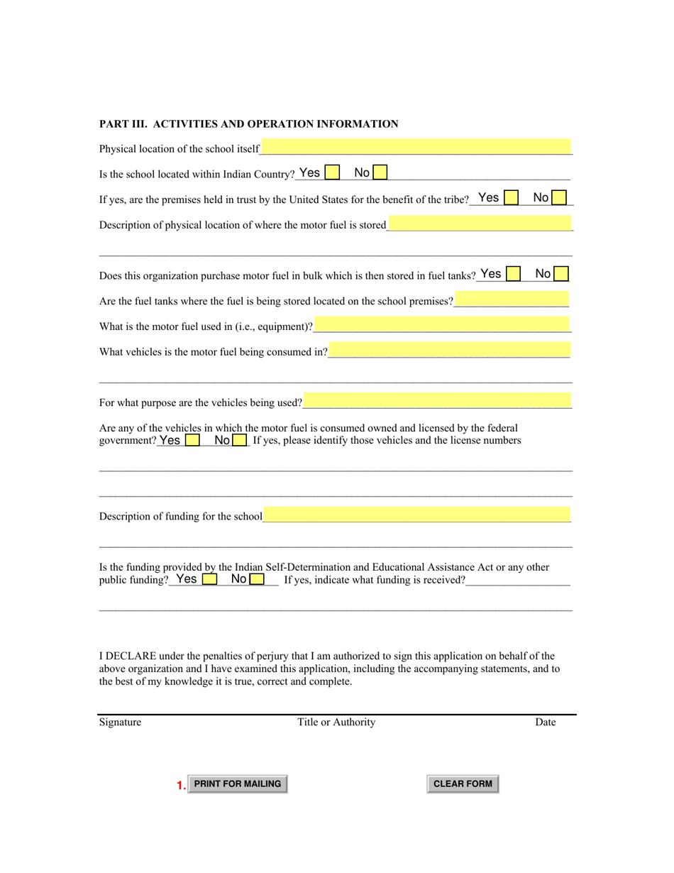 Form 0856 Application for Motor Fuel Tax Exemption Motor Fuel Purchases by South Dakota Indian Tribes - South Dakota, Page 2