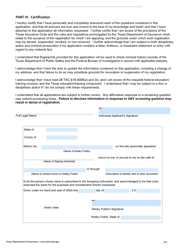 Form FIN573 Application for Navigator Individual Registration - Texas, Page 4
