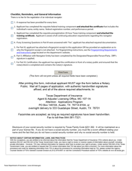 Form FIN573 Application for Navigator Individual Registration - Texas, Page 5