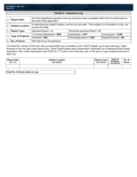 Form ROW-A-1 Application for Pre-certification as a Professional Real Estate Appraiser - Texas, Page 3