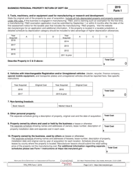 Form 1 Annual Report &amp; Business Personal Property Return - Maryland, Page 5