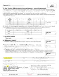 Form 2 Sole Proprietorship and General Partnerships - Business Personal Property Tax Return - Maryland, Page 3
