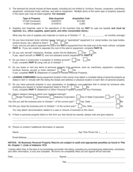 Form ADV-40 Business Personal Property Return - Alabama, Page 2