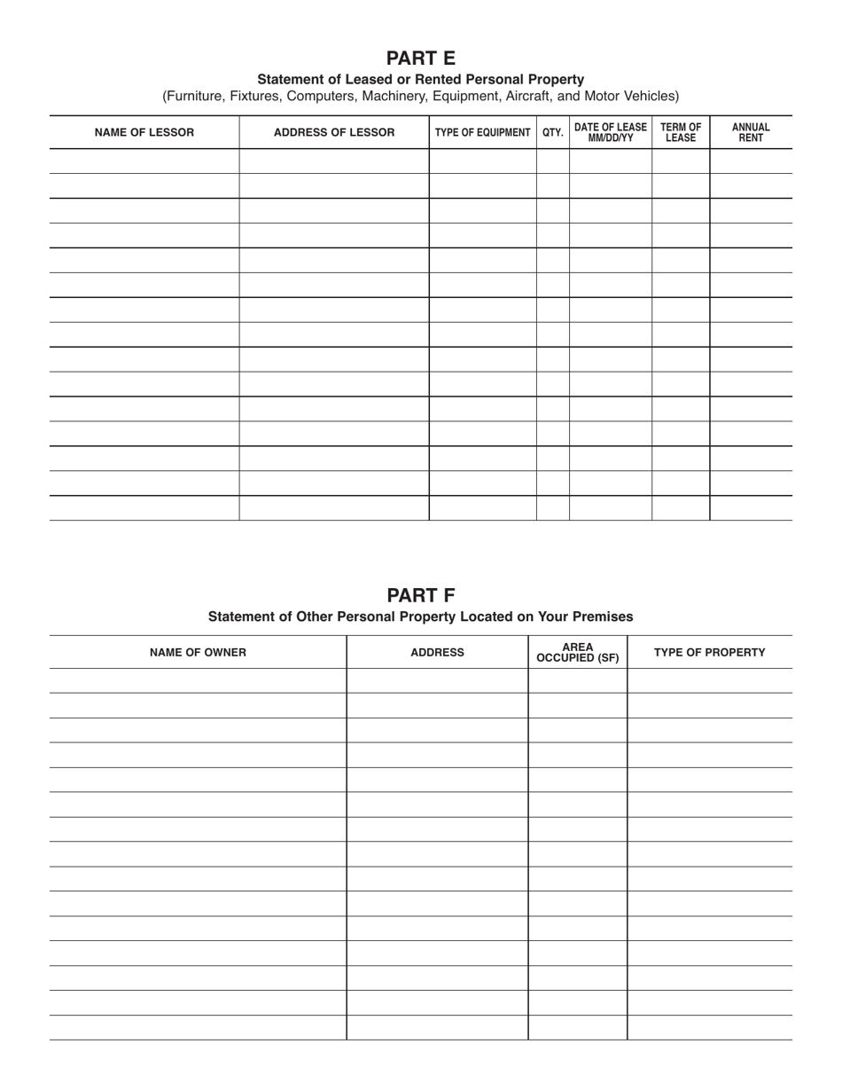 Form ADV-40 Business Personal Property Return - Alabama, Page 6