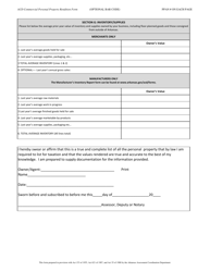 Acd Commercial Personal Property Rendition Form - Arkansas, Page 4
