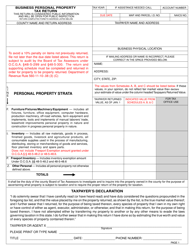 Form PT-50P Tangible Personal Property Tax Return and Schedules - Georgia (United States), Page 3