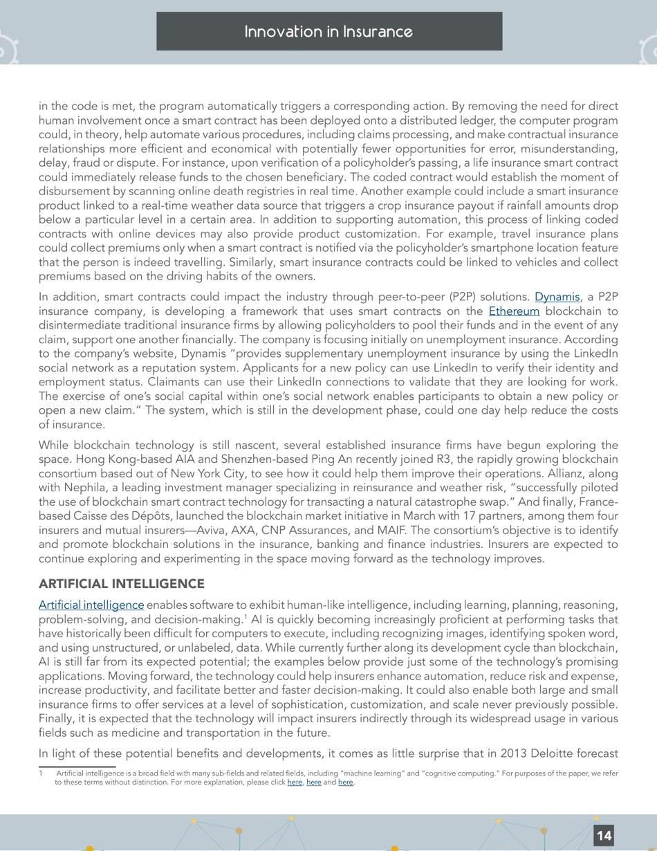 Innovation in Insurance: How Technology Is Changing the Industry - Institute of International Finance, Page 14