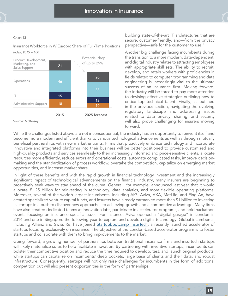 Innovation in Insurance: How Technology Is Changing the Industry - Institute of International Finance, Page 19