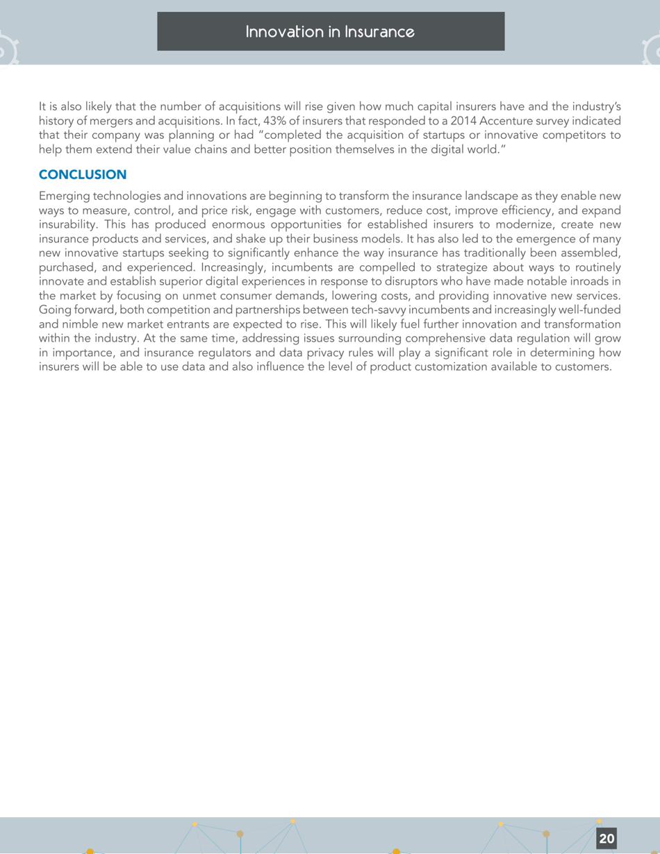Innovation in Insurance: How Technology Is Changing the Industry - Institute of International Finance, Page 20