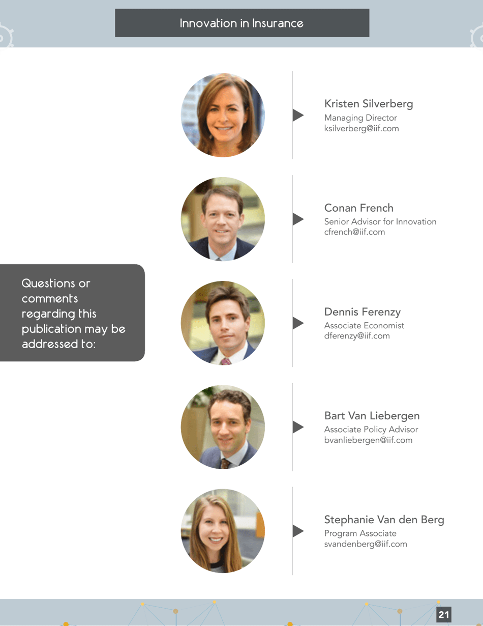 Innovation in Insurance: How Technology Is Changing the Industry - Institute of International Finance, Page 21