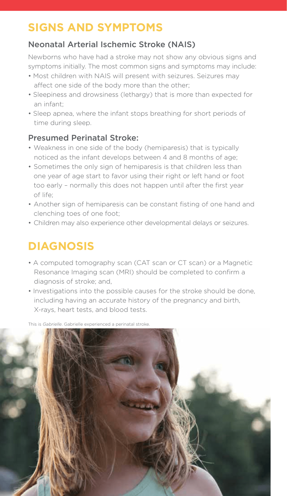 A Family Guide to Pediatric Stroke - Heart and Stroke Foundation - Canada, Page 12
