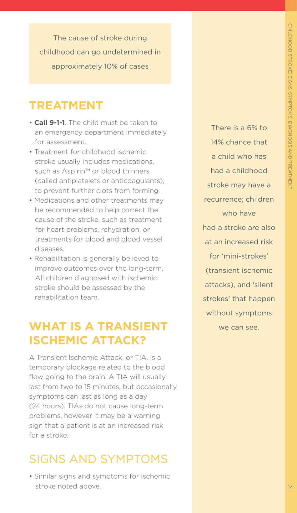 A Family Guide to Pediatric Stroke - Heart and Stroke Foundation - Canada, Page 15