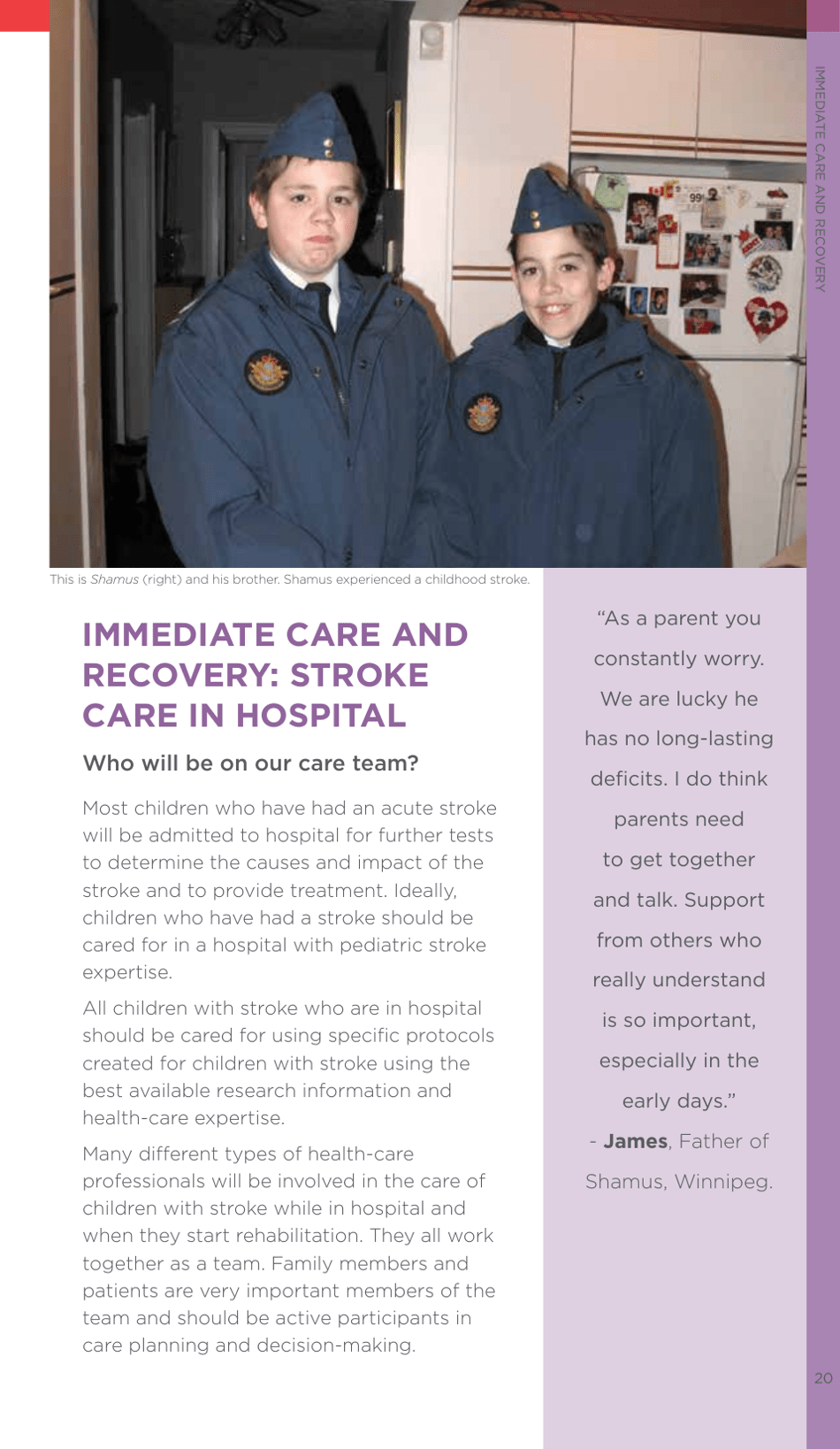A Family Guide to Pediatric Stroke - Heart and Stroke Foundation - Canada, Page 21