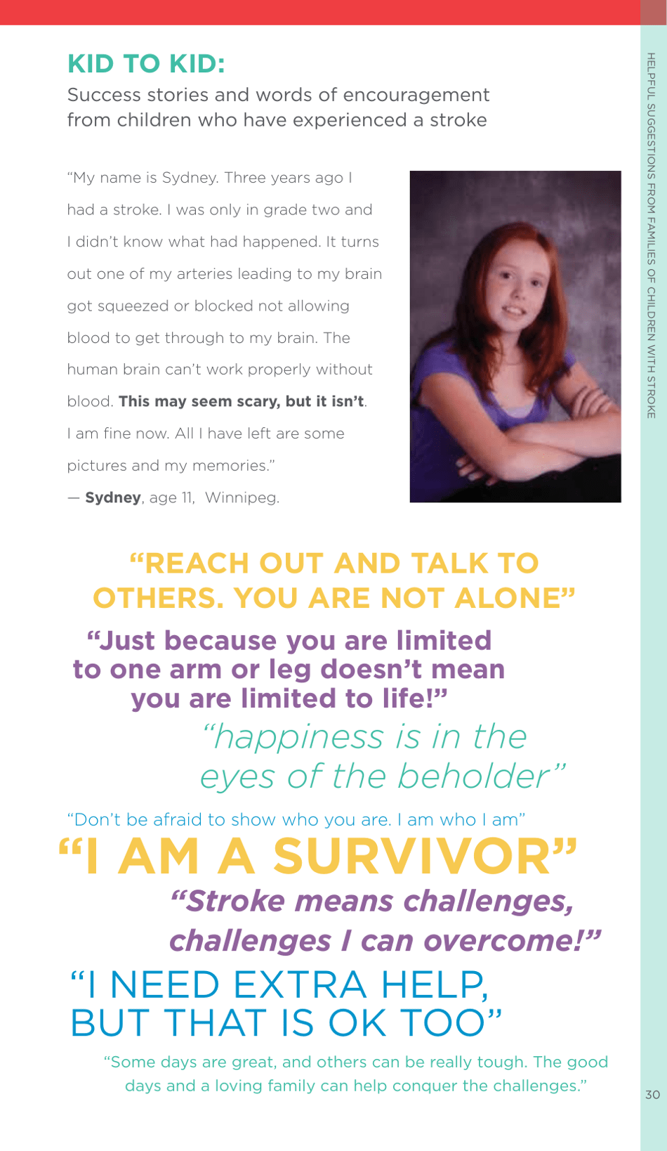 A Family Guide to Pediatric Stroke - Heart and Stroke Foundation - Canada, Page 31