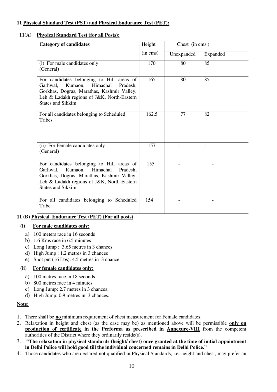 Recruitment of Sub-inspector in Delhi Police, CAPFs and Assistant Sub-inspectors in Cisf Examination - India, Page 10