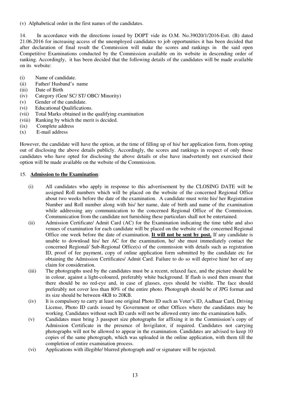 Recruitment of Sub-inspector in Delhi Police, CAPFs and Assistant Sub-inspectors in Cisf Examination - India, Page 13