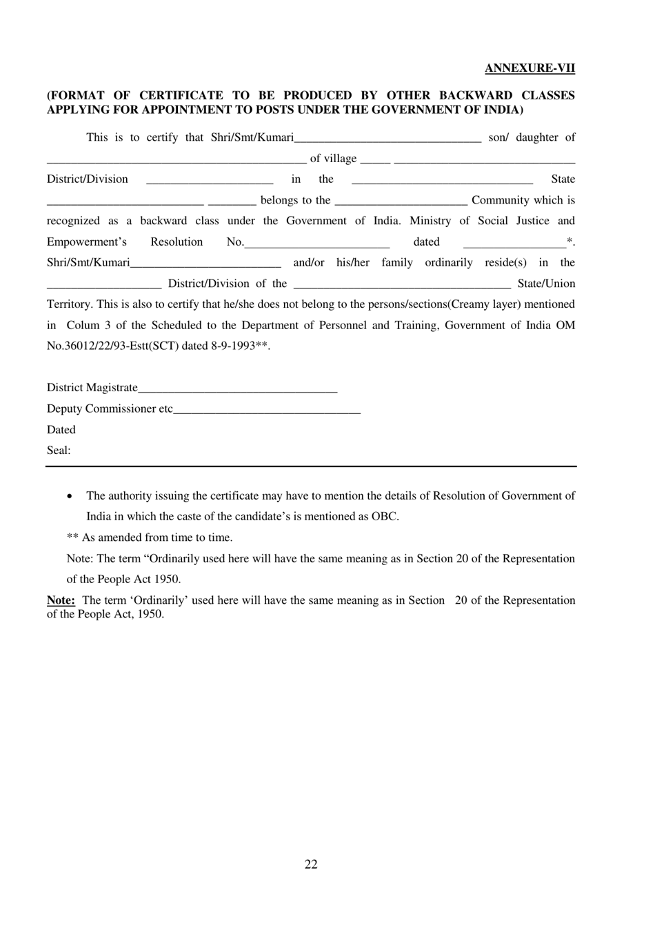 Recruitment of Sub-inspector in Delhi Police, CAPFs and Assistant Sub-inspectors in Cisf Examination - India, Page 22