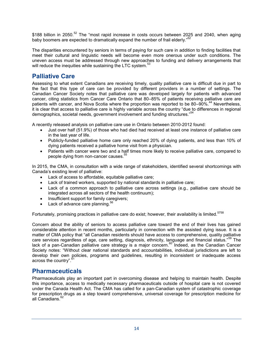 The State of Seniors Health Care in Canada - Canadian Medical Association - Canada, Page 14