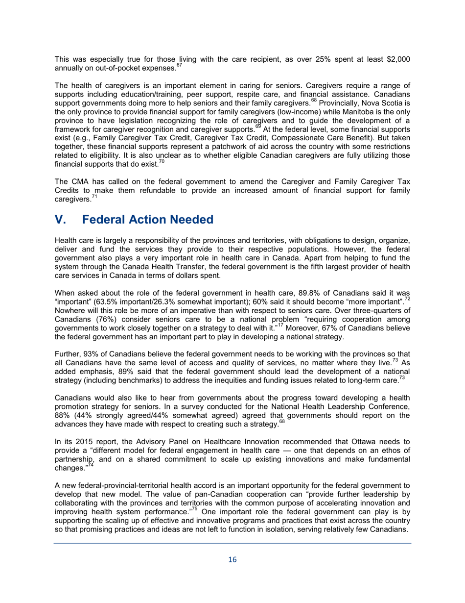 The State of Seniors Health Care in Canada - Canadian Medical Association - Canada, Page 16