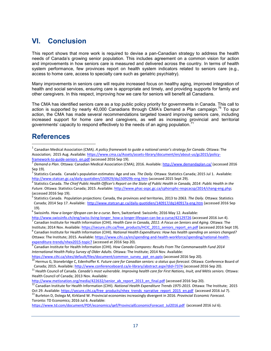 The State of Seniors Health Care in Canada - Canadian Medical Association - Canada, Page 17