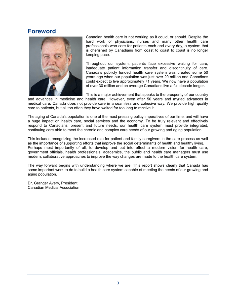 The State of Seniors Health Care in Canada - Canadian Medical Association - Canada, Page 3