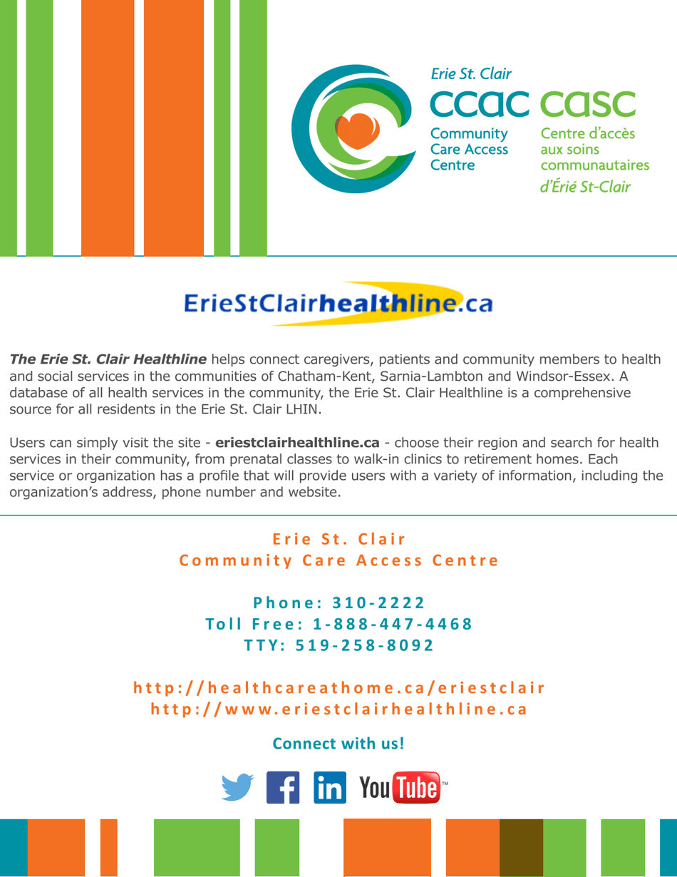 A Guide to Consent and Capacity in Ontario - Erie St. Clair Ccac (Community Care Access Centre) - Ontario, Canada, Page 11