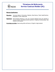 Service Contract Holder (Sc) - United Nations, World Food Programme, Page 3
