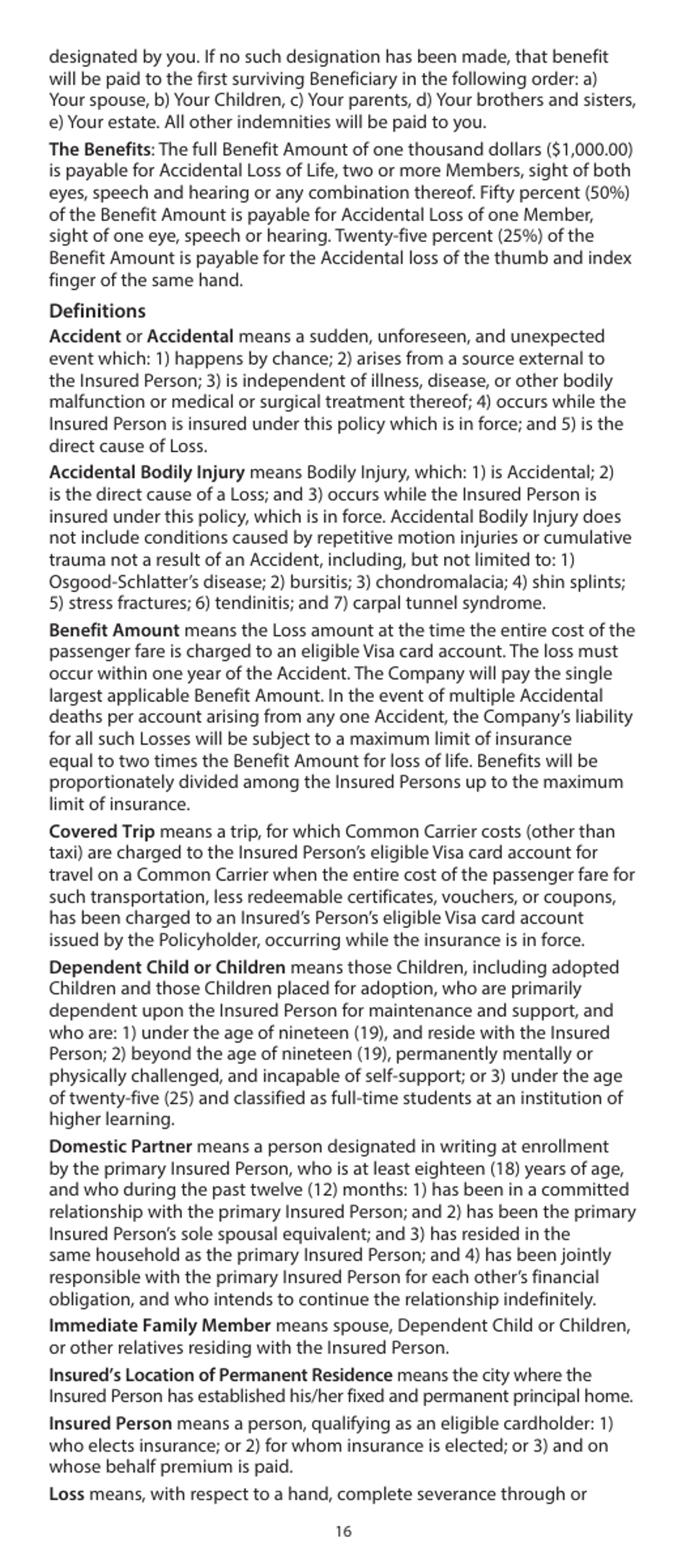 Your Visa Signature Card Guide to Benefits: Wells Fargo Visa Signature Credit Card, Page 16