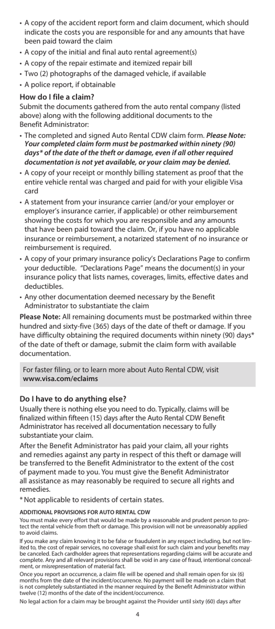 Your Visa Signature Card Guide to Benefits: Wells Fargo Visa Signature Credit Card, Page 4