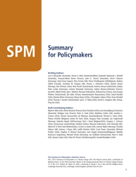 Summary for Policymakers (Spm) - the United Nations Intergovernmental Panel on Climate Change