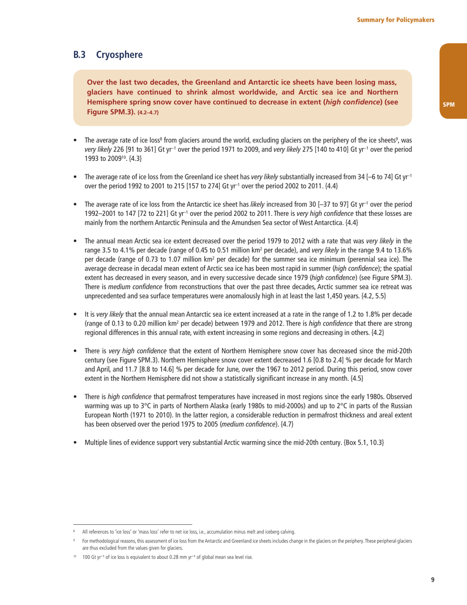Summary for Policymakers (Spm) - the United Nations Intergovernmental Panel on Climate Change, Page 7