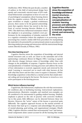 Behaviorism, Cognitivism, Constructivism: Comparing Critical Features From an Instructional Design Perspective, Peggy a. Ertmer and Timothy J. Newby - International Society for Performance Improvement, Page 9