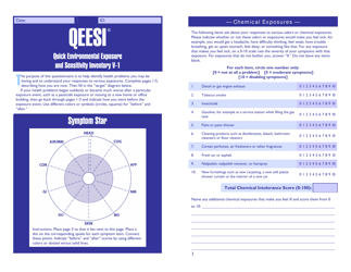 Quick Environmental Exposure Sensitivity Inventory (Qeesi) - University of Texas Health Science Center at San Antonio - Texas, Page 3